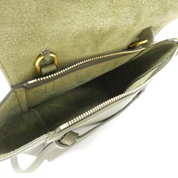 CELINE Nano Belt Handbag 189003ZVA Black Grained Calfskin Gold Hardware - Picture 7 of 7